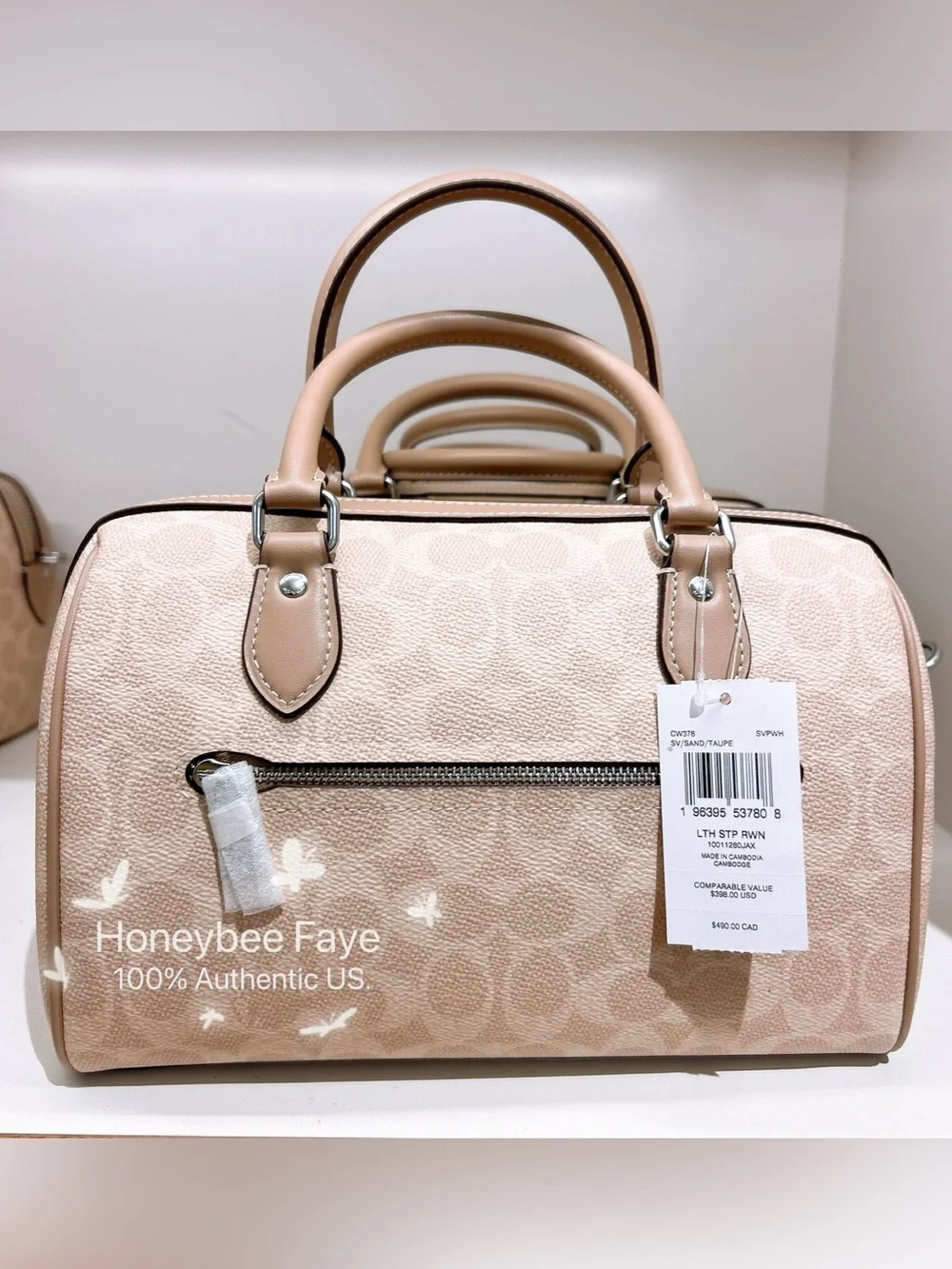 Coach satchel tan